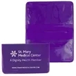 3" W x 2-1/4"H Fold Over Wallet Style Colorful Vinyl Pouch | https://www.bestnamebadges.com