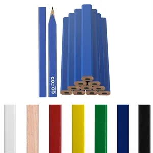 Flat Octagonal Hard Black Woodworking Construction Pencils