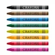 Basic 8 Color Crayons Stet | https://www.bestnamebadges.com