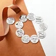 Pocket Hug Token with Leather Keychain | https://www.bestnamebadges.com