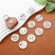 Pocket Hug Token with Leather Keychain | https://www.bestnamebadges.com