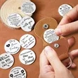 Pocket Hug Token with Leather Keychain | https://www.bestnamebadges.com