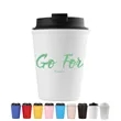 Plastic Coffee Cups with Resealable Lid | https://www.bestnamebadges.com