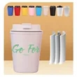 Plastic Coffee Cups with Resealable Lid | https://www.bestnamebadges.com