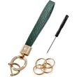 Microfiber Leather Wristlet Keychain | https://www.bestnamebadges.com