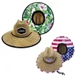 Sun Protection Adjustable Adult Straw Hat | https://www.bestnamebadges.com