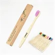 Natural Bamboo Toothbrush With Case | https://www.bestnamebadges.com