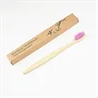 Natural Bamboo Toothbrush With Case | https://www.bestnamebadges.com