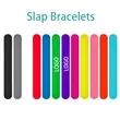 Custom Slap Bracelets Wristbands All Size | https://www.bestnamebadges.com