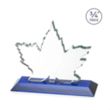Maple Leaf Award - Blue | https://www.bestnamebadges.com