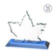 Maple Leaf Award - Sky Blue | https://www.bestnamebadges.com
