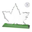Maple Leaf VividPrint™ Award - Green | https://www.bestnamebadges.com