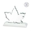Maple Leaf VividPrint™ Award - White | https://www.bestnamebadges.com