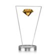 Jervis Gemstone Award - Amber | https://www.bestnamebadges.com