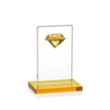 Bayview Gemstone Award - Amber | https://www.bestnamebadges.com