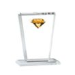 Regina Gemstone Award - Amber | https://www.bestnamebadges.com