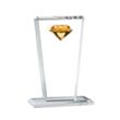 Regina Gemstone Award - Amber | https://www.bestnamebadges.com