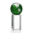 Luz Globe Award - Green/Silver | https://www.bestnamebadges.com