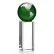 Luz Globe Award - Green/Silver | https://www.bestnamebadges.com