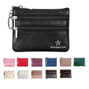 Mini Pouch Change Wallet with Keychain