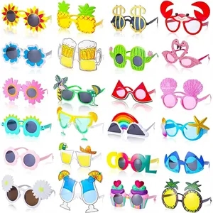 Funny Hawaiian Party Glasses