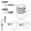 6pcs Camping Lightweight Cookware Kit | https://www.bestnamebadges.com