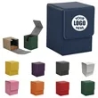 PU Leather Magnetic Closure Trading Card Storage Box | https://www.bestnamebadges.com