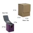 PU Leather Magnetic Closure Trading Card Storage Box | https://www.bestnamebadges.com