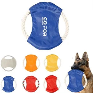 Woven Soft Flying Disc Dog Toy for Throwing & Fetching