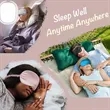Silk Sleep Eye Mask & Blindfold with Elastic Strap/Headband | https://www.bestnamebadges.com