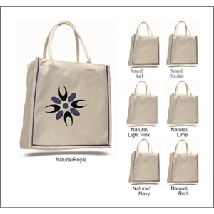 Sheeting Fancy Shopper with Stripe