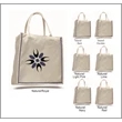 Sheeting Fancy Shopper with Stripe | https://www.bestnamebadges.com