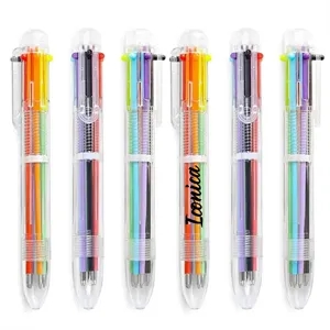 6-Color Retractable Ballpoint Pens
