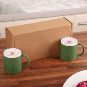 11 oz Sunrise Velvet Touch Ceramic Mug Gift Set