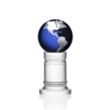 Colverstone Globe Award - Blue/Silver | https://www.bestnamebadges.com