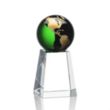 Heathcote Globe Award - Green/Gold | https://www.bestnamebadges.com