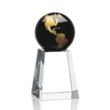 Heathcote Globe Award - Black/Gold | https://www.bestnamebadges.com
