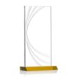 Hawkins Liquid Crystal™ Award - Amber | https://www.bestnamebadges.com