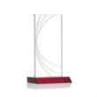 Hawkins Liquid Crystal™ Award - Red | https://www.bestnamebadges.com