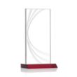 Hawkins Liquid Crystal™ Award - Red | https://www.bestnamebadges.com