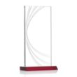 Hawkins Liquid Crystal™ Award - Red | https://www.bestnamebadges.com
