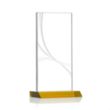 Keane Liquid Crystal™ Award - Amber | https://www.bestnamebadges.com