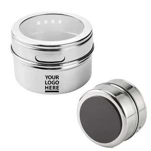 Stainless Steel Magnetic Spice Jar with Sift or Pour