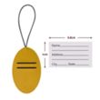 Vegan Leather Luggage Tags | https://www.bestnamebadges.com