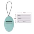 Vegan Leather Luggage Tags | https://www.bestnamebadges.com