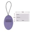 Vegan Leather Luggage Tags | https://www.bestnamebadges.com