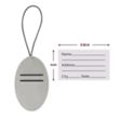 Vegan Leather Luggage Tags | https://www.bestnamebadges.com