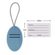Vegan Leather Luggage Tags | https://www.bestnamebadges.com