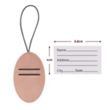 Vegan Leather Luggage Tags | https://www.bestnamebadges.com