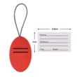 Vegan Leather Luggage Tags | https://www.bestnamebadges.com
